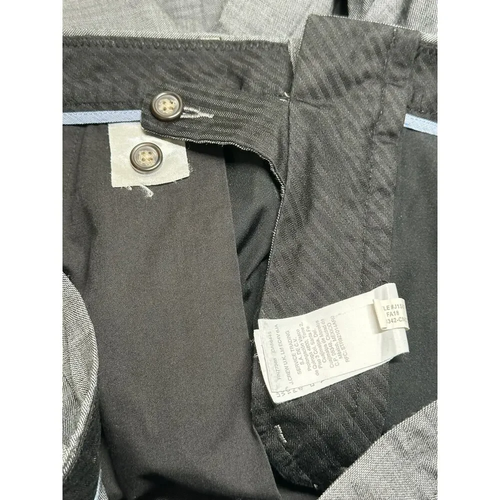 J Crew Pants Mens 35x29 Gray Ludlow Slim Wool Stretch Dress Business Office Work